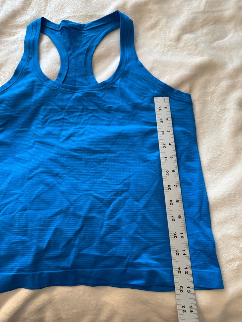 Lululemon Racerback Tank Top | Size 10 | Turquoise Blue - Picture 4 of 8